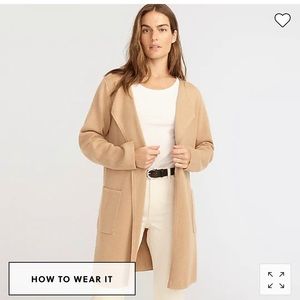 Jcrew 365 Juliette collarless sweater-blazer